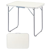 HAOYYE Aluminum Camping Folding Table Lightweight Portable Picnic Table with Carrying Handle Waterproof Scratch Resistant Surface for Outdoor Camping Hiking BBQ Patio Travel Use